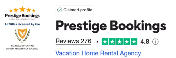 Prestige Bookings TrustPilot Review Score March 2025